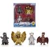 Jada Godzilla Metalfigs - Confezione da 4 personaggi da collezione Toho Monsters in scala da 6,3 cm, Godzilla, Mechagodzilla, Ghidorah, Rodan Toys