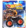 Hot Wheels Monster Trucks Tiger Shark, Include auto distrutta in scala 1:64 pressofuso