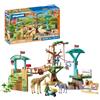 PLAYMOBIL | Animals & Friends | Zoo Parco avventura con animali | 3 piattaforme con funivia e ponte sospeso | gioco per bambini dai 4 anni in su | 72070