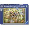 Ravensburger Puzzle 500 Pezzi Famiglia Disney - Puzzle Adulti +14 anni, 49 x 36 cm, Puzzle per Adulti Disney, Collezione 500 Pezzi, Idee Regalo