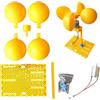 Generico Generatore Eolico con LED Educativo | Giocattoli scientifici portatili - Generatore Elettrico per Esperimenti Scientifici per Bambini,per Gioco Educativo in Aula, Balcone, Cortile, Campeggio all'Apert