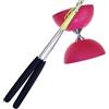 Fehn Eureka 515708 Acrobat 105 - Diabolo in Gomma con bastoni in Alluminio, Colore: Rosa