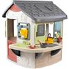Smoby Life - Mud Cooking House - Cucina con pentole e teiere - Ampio piano di lavoro - 16 accessori inclusi - Materiale riciclato - Dai 2 anni in su - Prodotto in Francia