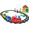 Big-Bloxx Peppa Pig Train Fun - Set da Costruzione Big Bloxx con Peppa e Nonno Wutz, 59 Pezzi, per Bambini dai 18 Mesi in su