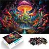 AITEXI Puzzle da 1000 pezzi per adolescenti Funghi psichedelici Difficile da completare ma divertente e umoristico Decorazione perfetta 52x38cm