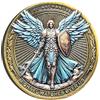 Tostmrks Moneta Sfida Arcangelo Michele con Salmo 91:10-11 - Religiosa ispiratrice da collezione con custodia protettiva trasparente, regalo cristiano per uomini e donne, gettone tascabile, promemoria fede e