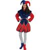 Stamco Costume da Elfo Blu Rosso, De Luxe