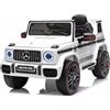 Playhouse Auto elettrica per bambini, Mercedes G63 AMG, EVA, veicolo per bambini (bianco)