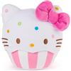 GUND Sanrio Peluche ufficiale Hello Kitty, a forma di cupcake, per bambini da 1 anno in su, rosa/bianco, 20,3 cm