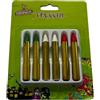 Generico Set Trucchi Tricolore, 6 Stick di Trucco, 2 Verde 2 Bianco 2 Rosso, Ideali per Feste e Travestimenti