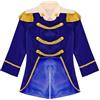 JEATHA Neonato Cappotto da Direttore di Circo Uniforme da Guardia con Nappe Blazer da Principe Medievale Giacca da Banda