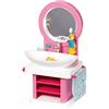BABY born Lavandino per Bambole da 43 Cm, per Mani Piccole, Il Gioco Creativo Promuove L'Empatia e Le Abilità Sociali, per Bambini dai 3 Anni in su, Include Specchio, Spazzolino Vibrante Ed Altro