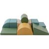 IGLU Soft Play Adventurer Set di mattoncini da costruzione in schiuma giganti, 8 pezzi (Pastel Sea)