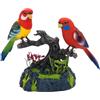 Generic Talking Parrot Repeats - Pappagalli elettrici, pappagalli realistici che cantano e cinguettano | Decorazione per la casa a di uccellino attivato vocalmente, regalo di compleanno per bambini