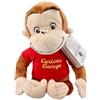 Generico Curious George's Peluche Scimmia con Maglietta Rossa, Morbido e Soffice, 25 cm, da 0 Mesi per Geroge's Fun