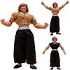 Xinchangda Hanma Yujiro Figure da Anime Hanma Yujiro Statue Ultra-Mobili Parti Intercambiabili in Tessuto Reale Figurina Ornamenti in Azione 18CM