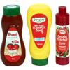 CHRISTIAN TANNER tanner DER KLEINE KAUFMANN Set di Salse, Mini Bottiglie di plastica con Pomi Ketchup, Develey Senape e Hela Spezie, per Negozio Commerciale, Design Alimentare, 0066.5, Multicolore