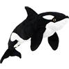 KUKUShining Peluche Realistico di Orca Gigante, Morbido e Coccoloso, Animale di Peluche per Bambini e Adulti, Perfetto per Regali e Decorazioni per la Casa(75cm/29.5in)