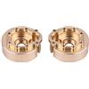 Dilwe 2 Pezzi Bilancia per Contrappeso per Auto RC, Contrappeso per Ruota Interna in Ottone Metallico per Veicoli RC 1:10-4
