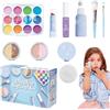 Generic Kit trucco per bambini, trucco finto - Set da gioco per trucco da 10 pezzi,Fai finta di giocare a trucchi, giocattoli, set di bellezza per bambine, principesse, compleanno, Natale