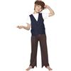 SMIFFYS Costume da bambino povero dell'epoca vittoriana kit, Marrone, panciotto e cappello Halloween