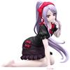 Gooyeh Shalltear Figura Bloodfallen 12 CM Anime Nero Loungewear Modello Inginocchiato Scultura PVC Collezionismo Decorazione Casa Anime Regalo di Compleanno