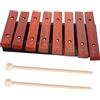 YARNOW Xilofono in Legno 8 Note per Bambini Piccoli con Bacchette, Strumento a Percussione per Principianti, Didattico per Asilo e Casa, Regalo Educativo Musicale Colore Casuale