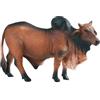 JOKFEICE Personaggi animali realistici zebu, accessori da giardino delle fate, giocattolo educativo per Natale e compleanni, decorazione per torta per bambini (marrone)