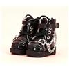 XiDonDon Scarpe da Bambola Stivali a Catena Freddi per Ob11,DDF,Body9,1/12 (Black)