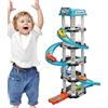 Ahuuen Set Da Gioco Per Pista Da Garage | Giocattolo Per Garage A | Giocattoli Educativi Per Il Traffico | Educativo Prescolare Gioco Di Finzione Per Bambini 25x45 Cm