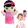 Qurygin Marionette a mano con bocca mobile, Marionette a mano - Simpatiche marionette per famiglie - Divertente bambola educativa interattiva per giocare e imparare, promuovere la creatività e le