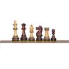TAJ CHESS STORE The Parker Burnt Series Luxury Chess Pieces Set - Scacchi intagliati a mano - Re bruciato e dipinto - 9,4 cm - Miglior regalo