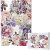 YWSOTRE Fiore acquerello floreale,Puzzle in legno da 1000 pezzi per adulti e adolescenti