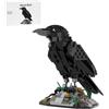 Torquino Raven Bird Building Blocks Set, Dynamic Bird Animal Model Kit, Bird Collectible Display Set, Regalo perfetto per gli amanti degli animali, 357 pezzi, MOC-217187