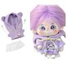 YHYQiFei Set di vestiti per bambole in peluche da 20 cm, 8 pollici, carino abbigliamento per bambole in cotone, molti stili, morbido peluche imbottito per vestire le bambole (W)