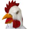 GARVALON Maschera Testa Gallina in Lattice Bianco Copricapo Halloween Novità Accessorio Costume Realistico per Feste Carnevale Cosplay Materiale Traspirante e Resistente Taglia Unica