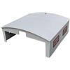 Luwecf Aeroporto Hangar Modello Illuminato per Aeroplani Accessorio Realistico per Parcheggio Aereo con Porta E Finestra Struttura in Pp Resistente Facile da, Grigio