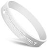 GSCSP braccialetti silicone personalizzabili bracciali fluorescenti per feste braccialetto semiperdo bambini-Bianco
