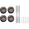 Whisverse 4 pneumatici in gomma 1/64 Modified Wheels con del freni e componenti di aggiornamento per auto RC modello A5