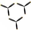 JIAFANRC Elica a 3 pale P7611205 per VOLANTEX RC Plane 76108B Nuova versione/761-12 Spitefire/761-13 P40/761-16 P47 Thunderbolt, 4 pezzi