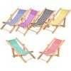 GARVALON 6 Pezzi Mini Sedia da Spiaggia Pieghevole in Miniatura per Casa delle Bambole Poltrona Simulata per Decorazione di Micro Paesaggio Accessorio per Giochi e Creatività