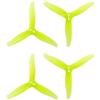 Gemfan 4Pairs 3016 Elica 1,5mm/2mm Foro di montaggio 3-paddle CW CCW per 1108-1303 motore RC Racing Drone Quadricottero (1,5mm Yellow)