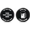 SuyanhGift 200 fiches da poker in plastica personalizzate, stampa a colori il tuo logo e testo sul chip, buone per gettoni per bevande, gioco di carte da poker (nero)