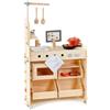 HABA Creative Play 2011830001 - Cucina da gioco, negozio e officina per bambini dai 3 anni in su, montaggio senza attrezzi e cambio semplice - 2011830001