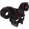 POPETPOP Maschera con Corna Bue per Halloween e Cosplay Maschera Masquerade per Feste Tema Design Realistico e in Rosso Scuro