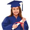 Generic Abito di Laurea per Bambini Unisex con Fusciacca e Cappello Completo per Cerimonia Scuola Materna e Primaria Vestito Elegante per Ragazzi e Ragazze 3-12 Anni per Festa e Foto (A03-Navy, 10-12 Years)