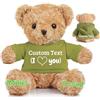 JABECODIFA Orso di Peluche Personalizzato con Testo Foto Personalizzato, Orsacchiotto Peluche come Regalo Personalizzato per Donne Uomini a San Valentino, Regali Anniversario (30cm)