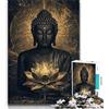 LLONGKT Puzzle da 1000 pezzi Buddha Art per adolescenti, regalo per antistress, sfida difficile, migliora l'amore tra coppie (38x26cm)