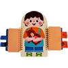Mppchhn Button Board | Gioco Educativo Abilità Di Vita,Imparare Cerniere e Fibbie Giocattolo in Legno per Asilo Viaggio Casa Scuola Materna