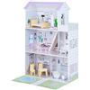 Teamson Kids Casa delle Bambole in Legno a 3 Piani per Bambole 30 cm, Grande Design